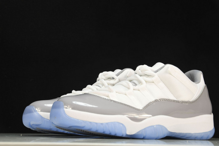 air jordan 11 low "cement grey" av2187-140