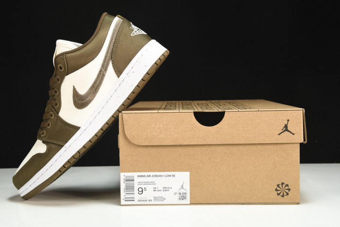 jordan 1 low se light olive (w) - dv0426-301