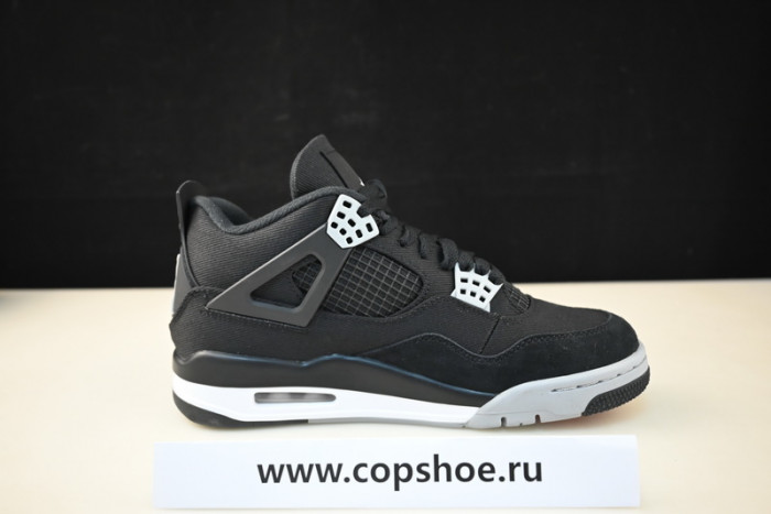 air jordan 4 black canvas dh7138-006