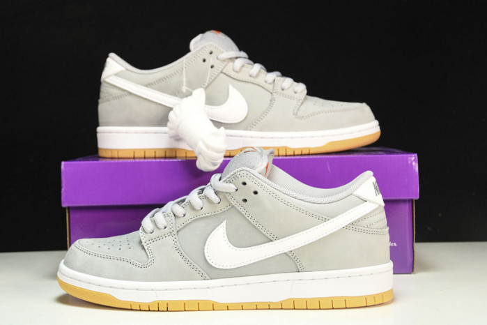 nike sb dunk low pro iso orange label wolf grey gum dv5464-001