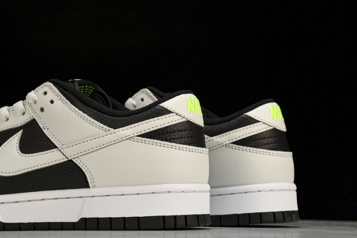 nike dunk low grey panda volt - fd9756-001
