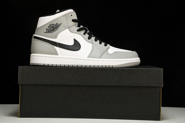jordan 1 mid light smoke grey - 554724-092