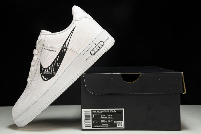 nike air force 1 low sketch white black - cw7581-101