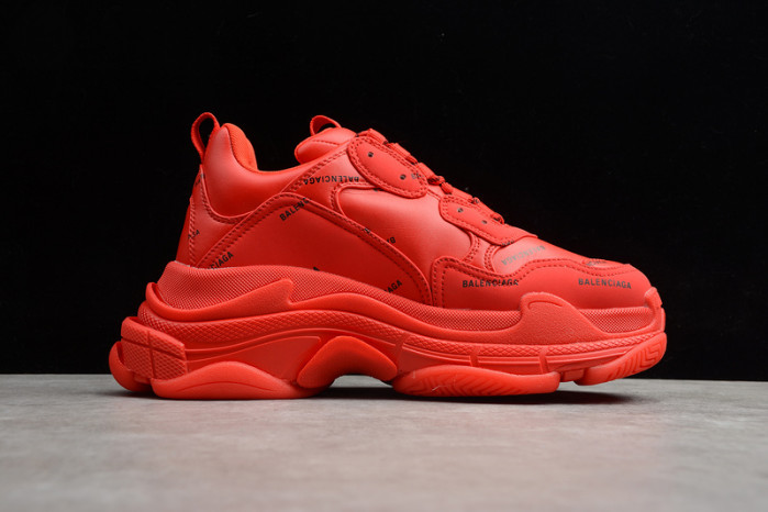 bl triple s trainers red letters -kickze bl5