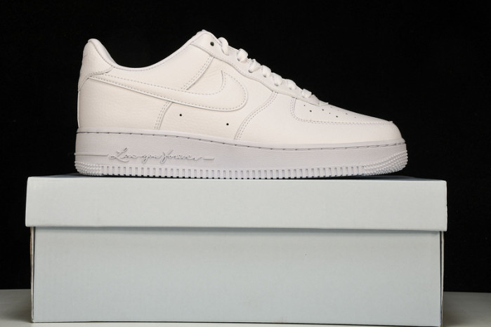 nocta x nike air force 1 07 low certified lover boy white cz8065-100