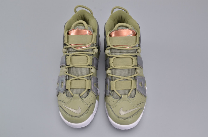 nike air more uptempo “iridescent” dark stucco/white 917593-001