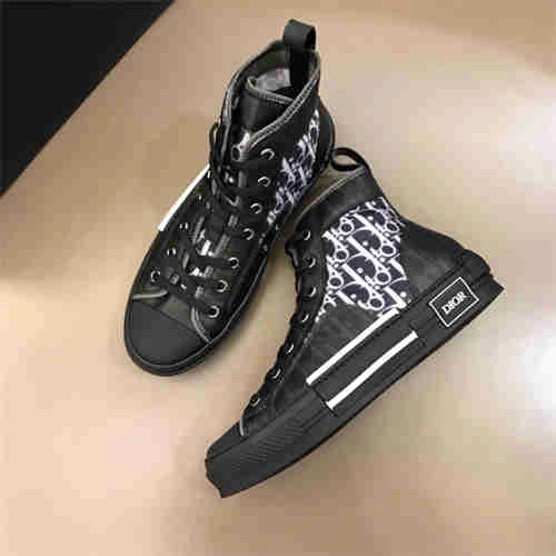 DR B23 OBLIQUE HIGH TOP SNEAKER BLACK Stretchable 1172