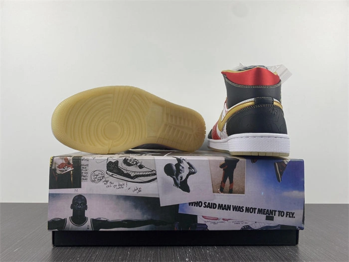 Jordan 1 Mid XQ White Black Sport Red DV0576- Refined 3694