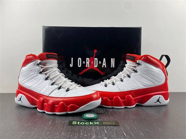 Premium Jordan 9 Retro White Gym Red 4063