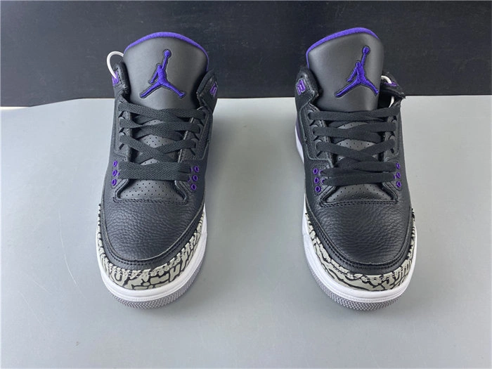 Jordan3 Black Court Purple CT8532- FlexibleFit 3845