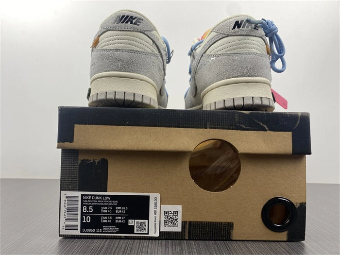 Nike Dunk Low Off-White Lot 38 DJ0950- FastDry 5060