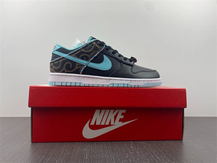 TimelessDesign Nike Dunk Low SE Barber Shop Black dh7614- 4752